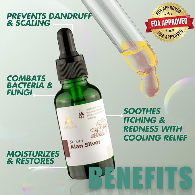 ABERA Alan Silver Serum - Clinically Proven to Soothe Irritated Skin and Improve The Appearance of Skin with Mild to Moderate Psoriasis (2 Boxes)