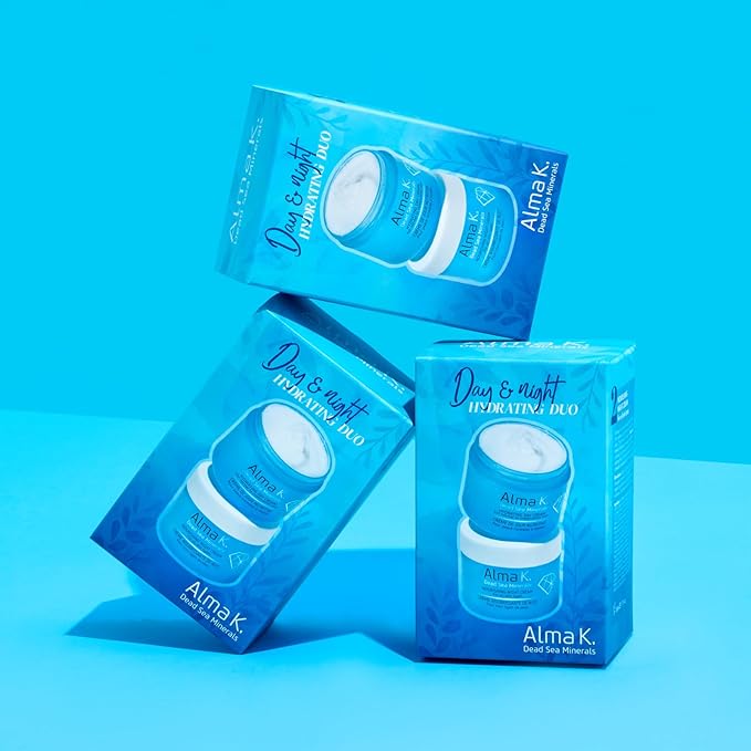 Alma K Day and Night Set - Hydrating Day Cream for Normal to Combination Skin - Nourishing Night Cream for All Skin Types - Face Moisturizer - 2 Pc