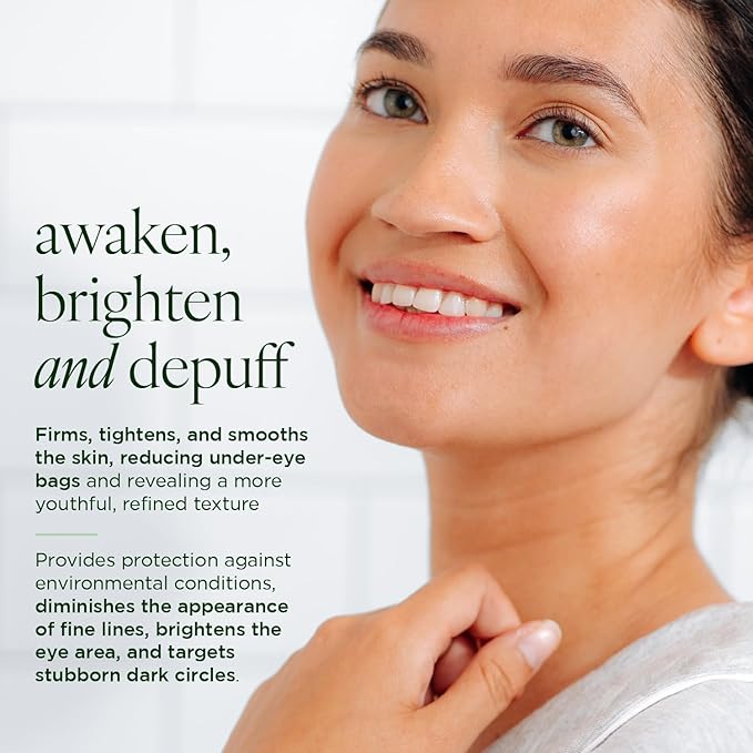 Tree of Life Caffeine Under Eye Serum - 1fl oz - Dermatologist Tested Dark Circles Treatment - Hydrating Anti-Aging Formula to Reduce Puffiness, Bags & Wrinkles - All Skin Types