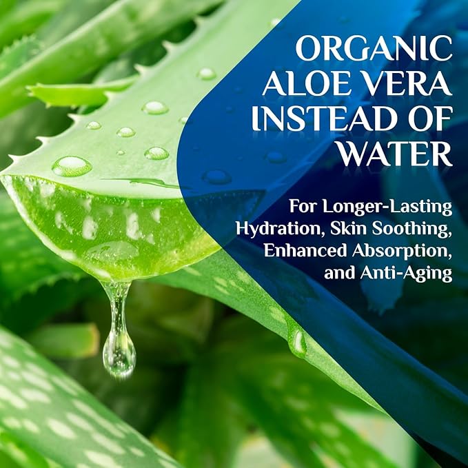 2-in-1 Collagen Booster, Retinol & Hyaluronic Acid Cream & Serum, Anti-Aging, Lifting Skin-Tightening Moisturizer for Men & Women, Neck and Décolleté, Made in USA Daily Moisturizer Face Cream, 2.0 oz