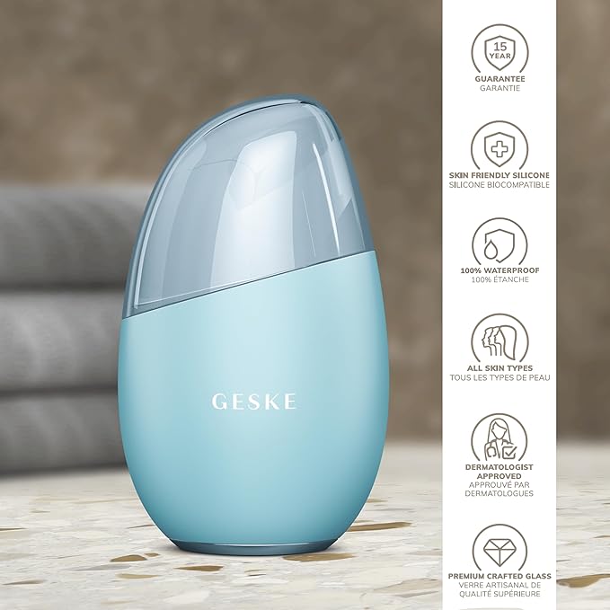 SmartAppGuided™ Cool & Warm Eye & Face Massager | 7 in 1 | Multi Massager | Face & Neck | Battery-free Cooling & Warming | Firms, Relaxes & De-Puffs Skin | Eye-Nose Area Targeted Design