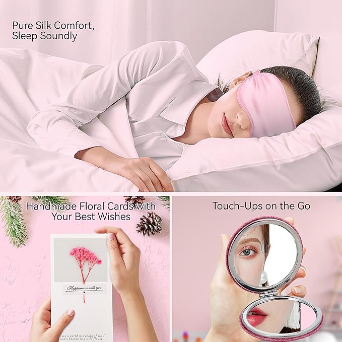 Self Care Gifts for Women Get Well Soon Gifts, Birthday Gifts for Women, Pink Relaxing Spa Gifts Basket Set, Thinking of You, Thank You, Mothers Day Gifts for Mom Sister Wife Her Girlfriend Bestie