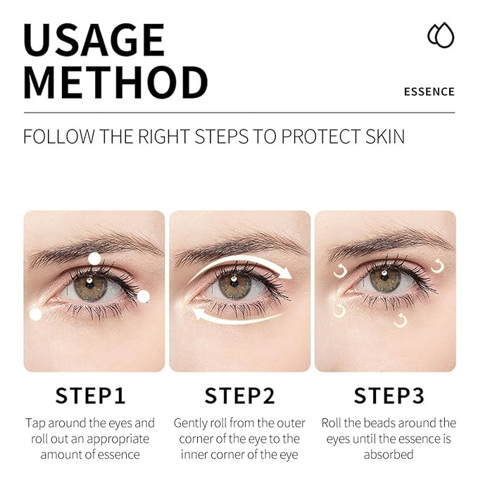 Collagen Eye Cream Anti Aging, Eye Cream with Roller for Dark Circles and Puffiness, Reduce Fine Line, Tightening Lifting Sagging Skin Around Eyes, Hydration Nourishes Dry Skin