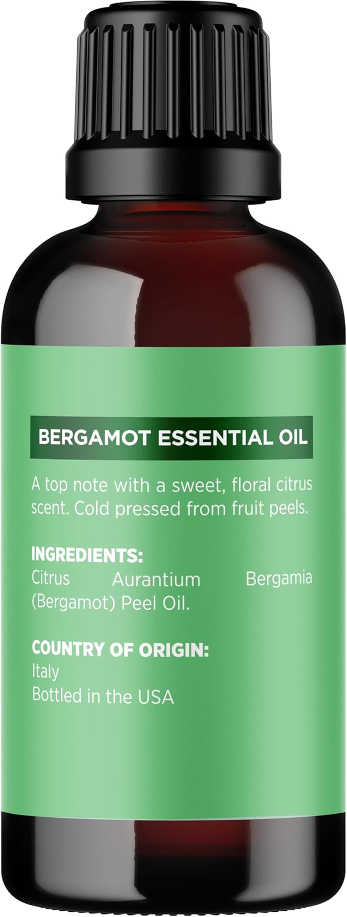 Bergamot Essential Oil for Diffuser Aromatherapy - 100% Pure Citrus Bergamot Oil for Hair Skin and Nails Plus Undiluted Relaxing Aromatherapy Essential Oil for Diffusers Baths and Topical Uses 1oz