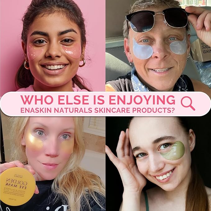 Under Eye Patches for Puffiness and Dark Circles: Caffeine Gel Masks for Undereye Wrinkles Bags - Instant Moisturizing Brightening Skincare Pads - Gift for Women Mom Wife - 30 Pairs (Rose)