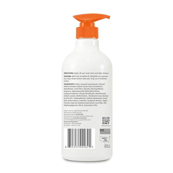 Lover's Care Goat Milk Body Lotion for Dry Skin Royal Jelly & Honey 27.05oz (800ml) - Combo Body Lotion & Body Wash…