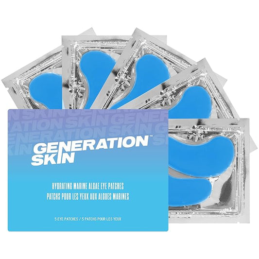 Eye Patches for Dark Circles and Puffiness, Under Eye Mask with Hyaluronic Acid and Marine Algae, Vegan and Cruelty-Free Under Eye Patches, Marine Algae Eye Masks, 5-Pack