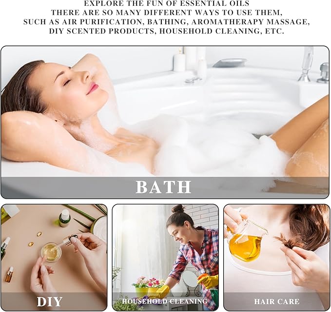 Basil Essential Oil, MAYJAM 10ML/0.33FL.OZ Premium Basil Oils for Soap Candle Making, Diffuser, Bedroom, Living Room, Office