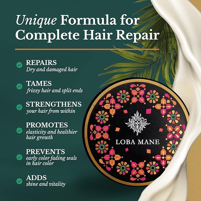 Curl Defining Cream and Deep Conditioning Hair Mask - Frizz Control Hair Care - Damaged Hair Repair - Dry Hair Treatment - All Natural Curly Hair Products