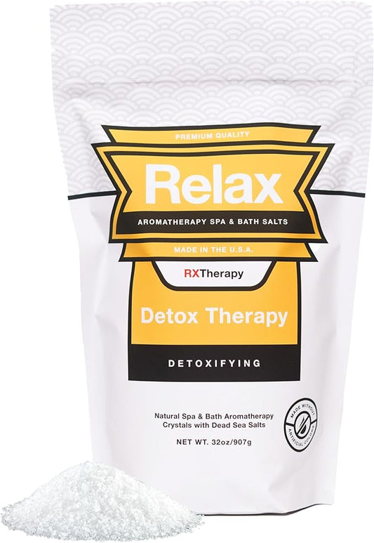 Relax Spa & Bath, Epsom & Dead Sea Salts, Aromatherapy Bath Salts for Hot Tub, Bath, or Spa, Infused with Magnesium, Detox Therapy