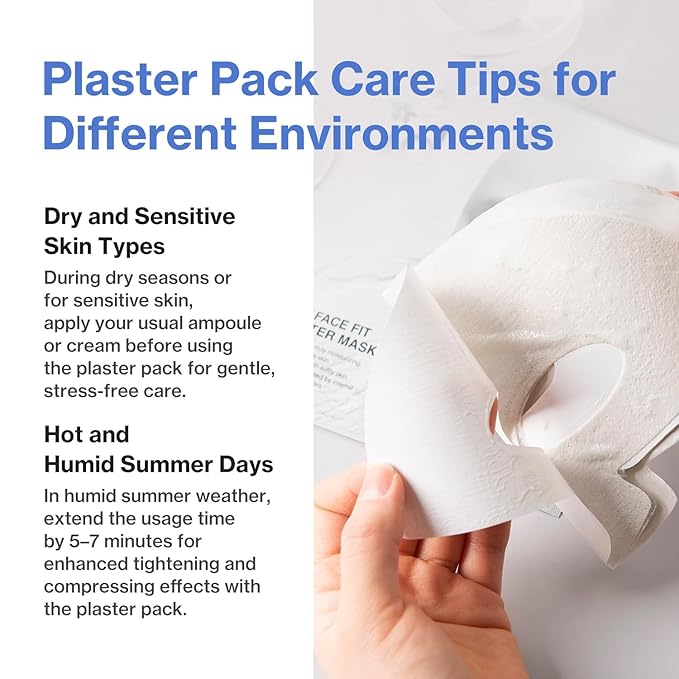 Face Fit Plaster Mask | 4 weeks Program | Clay Sheet Mask for Pore Tightening & Purifying | Korean Skin Care