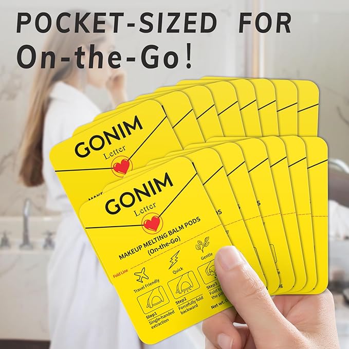 Makeup Remover Cleansing Balm On-The-Go | Made with Olive Oil & Hyaluronic Acid | Refreshing Finish | Highly Effective | Gentle for All Skin Types | Mini Travel Size Pods with 15 x 0.106 oz