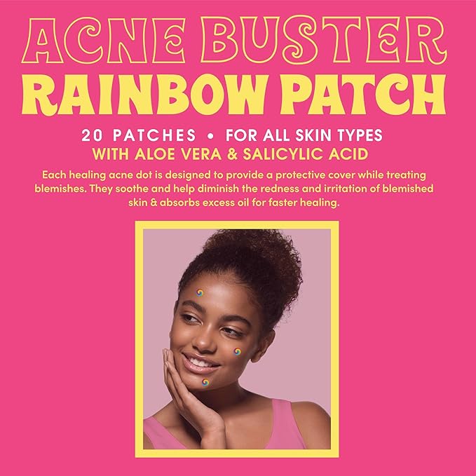 My Beauty Spot Pimple Patches Cute Acne Patches for Face 20 Pcs with Tea Tree Extra & Salicylic Acid, Butterfly and Rainbow Colorful Fun Designs – Pimple Patches for Face Acne Spot Treatment