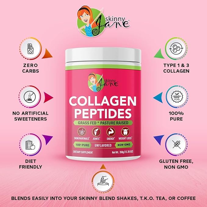 Premium Best Collagen Peptides Powder | Rejuvenates Skin | Healthy Hair and Nails | Supports Healthy Joints | Keto Friendly, Zero Carbs, Unflavored (35 Servings)