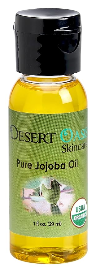 100% Pure Organic Jojoba Oil. Travel Size 1 oz plus 2 Pack Organic Lavender Lip Balms with over 70% Jojoba Oil. 100% Natural. By Desert Oasis Skincare (1 fl oz/29 ml)