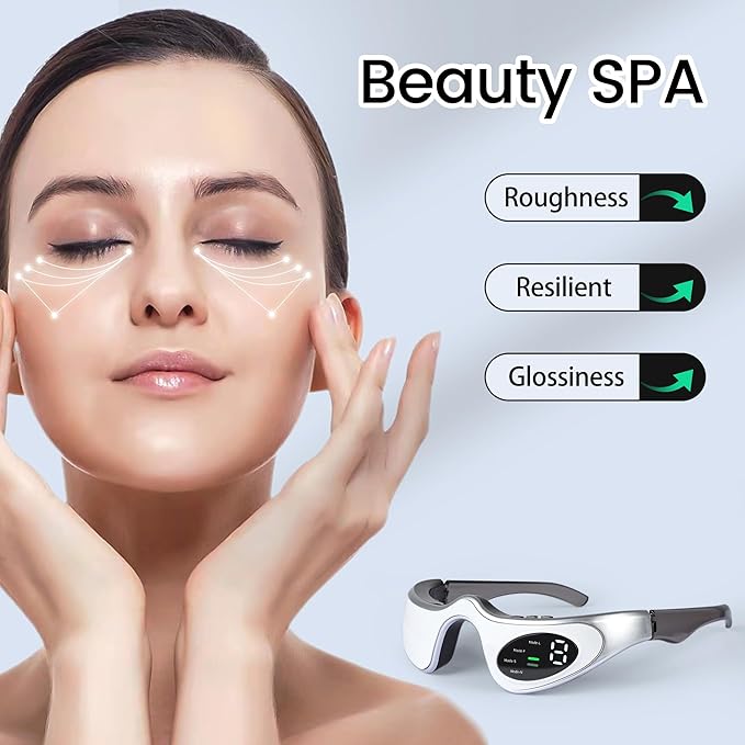 Under-Eye Red Light Therapy Device, Glasses for Dark Circles, Eye Bags, and Wrinkles