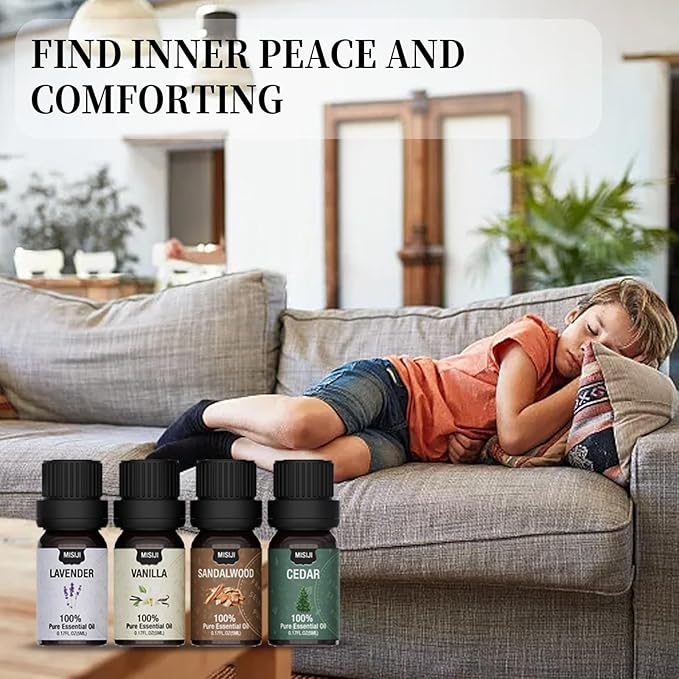 Essential Oils Set Top 12 Aromatherapy-Essential Oils for Diffuser for Home,Air Freshening Diffuser Oils Scents for Aromatherapy,Laundry,Candle&Soap Making,Humidifiers 12 X 5ML