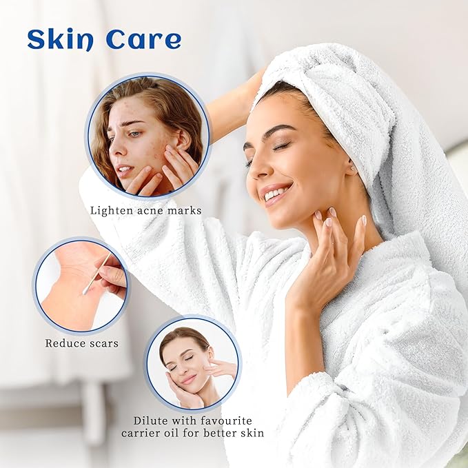 HIQILI Tea Tree Oil for Skin, Hair Restoration, Added to Shampoo, Body Wash, Foot Soak Use - 16 Fl Oz