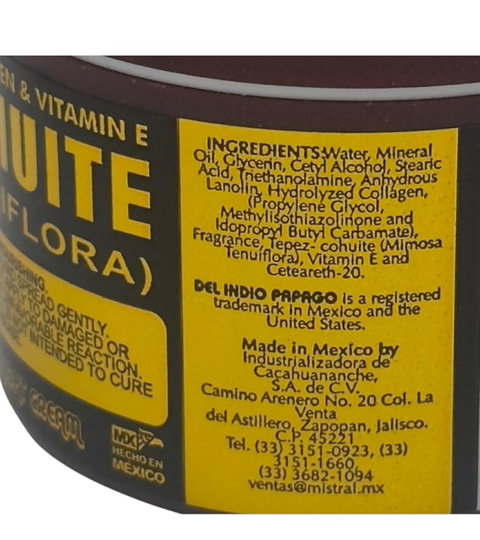 Del Indio Papago Tepezcohuite Night Cream 60g / 2.02Fl Oz 3 Pack - Reduce Expression Lines - Clarifies Skin Imperfections