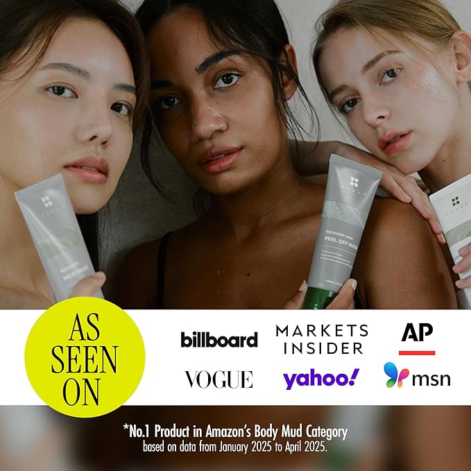 Relief Mud Mask - Celeb's Choice Mask - Body Mud Hydrating & Moisturizing Deep Pore Cleanser Face & Body Mask w/ 91.8% Nature-Derived Ingredients - K Beauty Body Mud (3.72 fl oz)