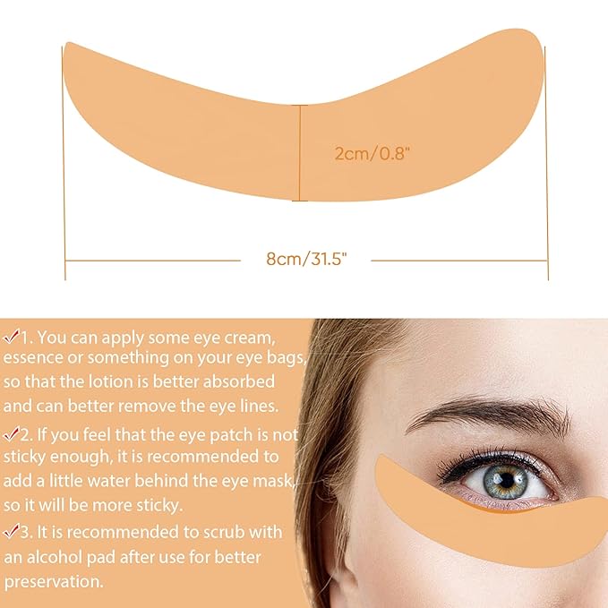 Libeauty Reusable Lash Extension eye pads 3 pairs Eyelash Lift/T-int Under Eye Gel Silicone Pads Patches Kit Soft and Skin-Friendly