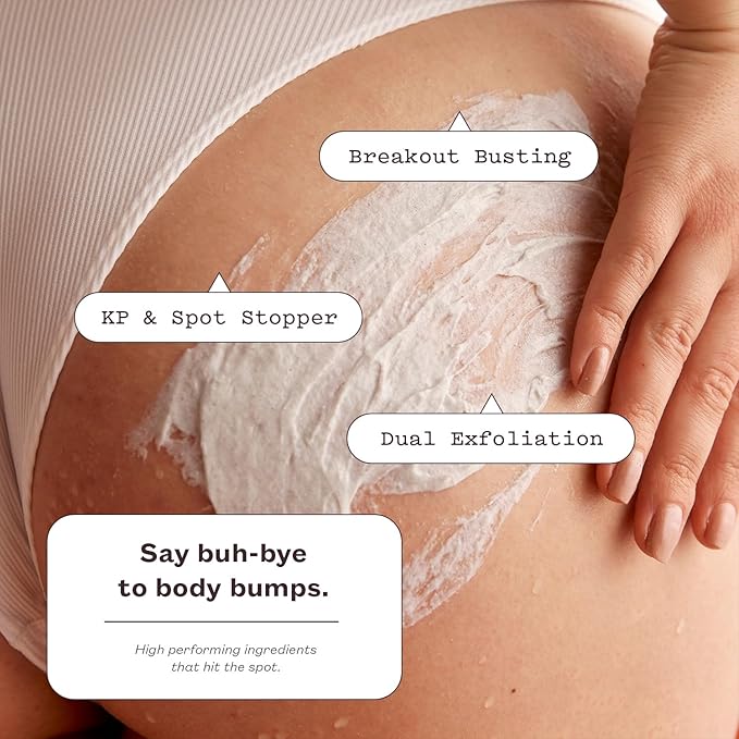 frank Body Glycolic Body Scrub | Vegan, Cruelty Free, Exfoliating Body Scrub | Helps to Fight Breakouts and Soothes Skin & Marks with AHA, Pumice, Witch Hazel, and Niacinamide | 8.82 oz / 250 g