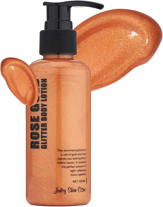Glitter Body lotion - Rose Gold Glitter Body lotion & Smoothing Lotion
