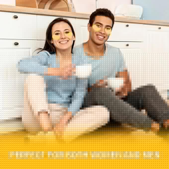 24K Gold Eye Masks for Dark Circles and Puffiness 70PCS, Under Eye Patches for Puffy Eyes Treatment, Under Eye Mask w/Caffeine, Hyaluronic Acid, Peptides for Eye Bags Treatment, Eye Mask Skincare