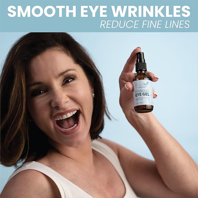 Anti-Aging Eye Gel - Luxurious Hydrating Under Eye Cream For Dark Circles and Puffiness, Bags, Crows Feet, Wrinkles - With Hyaluronic Acid & Skin-Firming Peptides Serum (2 oz.)