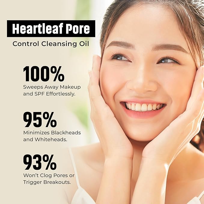 Pore Cleansing Oil - Lightweight Makeup & Blackhead Remover | Lavender Fragrance, Hydrating | Gentle Botanical Cleanser for Sensitive Skin | Asian skincare | C-Beauty’s Answer to Glass Skin (200 ml)