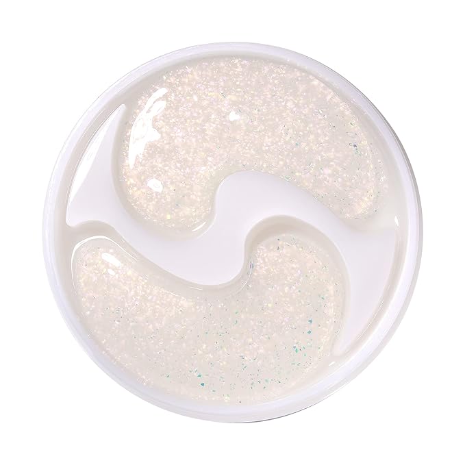 Petitfee Aura Quartz Eye Mask Pure Opal 40 pcs (20 pairs) - Rejuvenating Hydrogel Eye Patch for Puffy Eye Bags, Cooling, Depuffing, Under Eye Elasticity, Reduces Fine Lines for Firming Eye Area