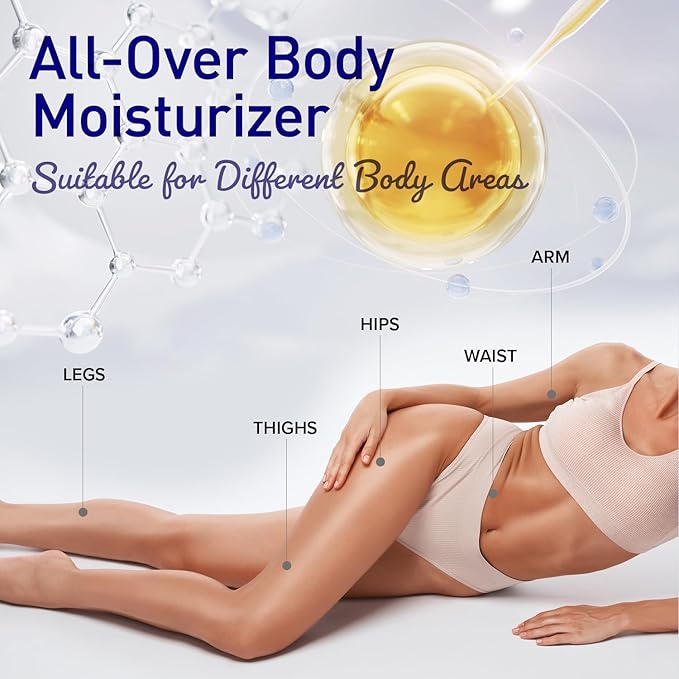 Enaskin Naturals Smoothing Body Serum Lotion for Dry and Crepe Skin: Anti-Wrinkle, Hydrating, Firming with Hyaluronic Acid & Niacinamide, Non-Greasy, for All Skin Types