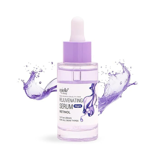 Epielle Retinol Night Serum | Repair, Renew, Brighten | Targets Fine Lines and Wrinkles | For All Skin Types | 1 Fl Oz | Korean Skincare