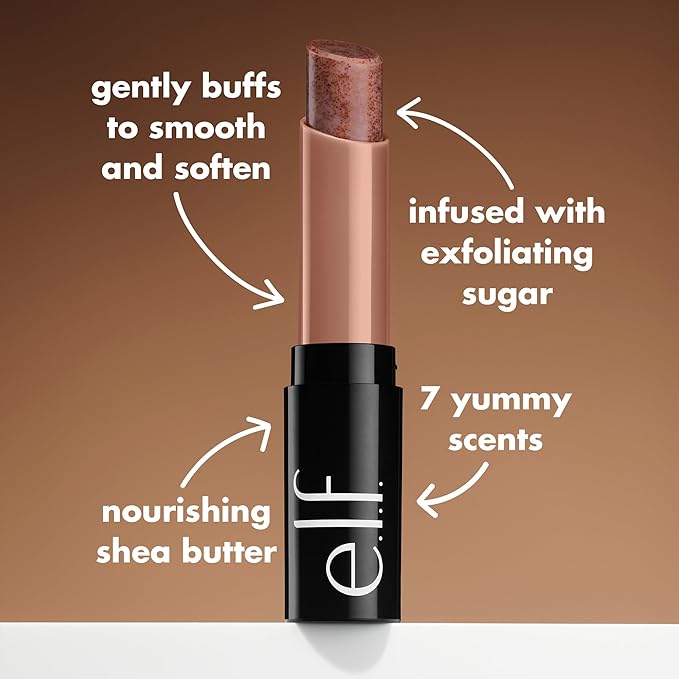 e.l.f. Lip Exfoliator, Moisturizing Scented Lip Scrub For Exfoliating & Smoothing Lips, Infused With Jojoba Oil, Vegan & Cruelty-free, Orange Creamsicle