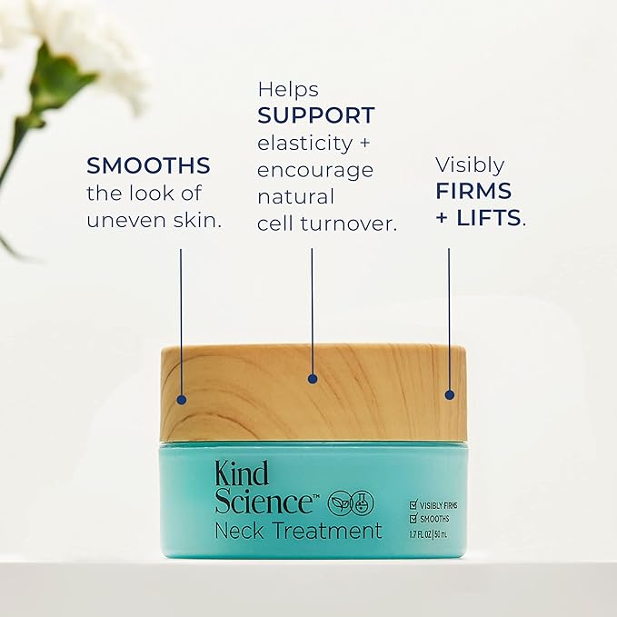 Kind Science Deluxe Kit - Skin Care by Ellen DeGeneres Full Size 5pc Set with Hydration Cream, Firming Serum, Radiance Oil, Neck Treatment, Radiance Oil