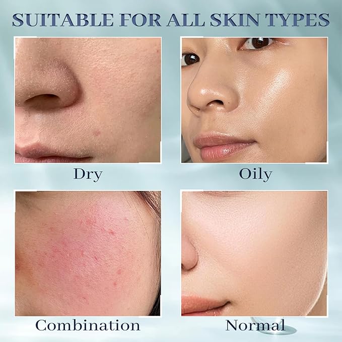 Chlorella Deep Hydrating Mask, with Collagen and Hyaluroic Acid-Sheet Facial Mask Skincare with Chorella Vulgaris Extract, Hydrating, Firming,5ea