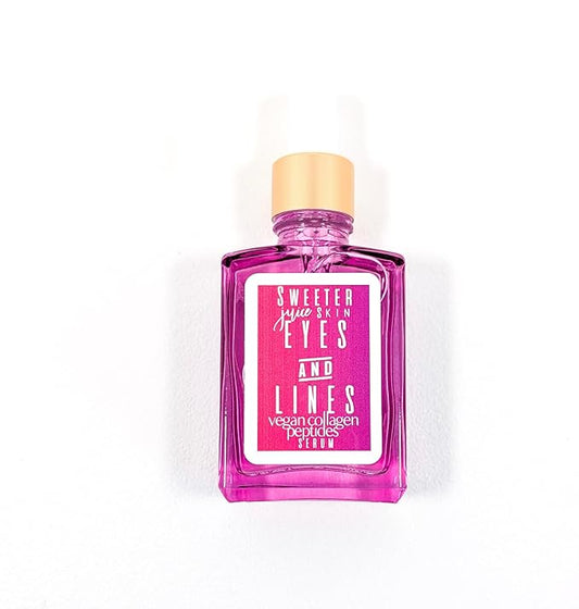 | Eyes + Lines Vegan Collagen Peptides Serum | 5 Peptides | Reduces Wrinkles & Dark Circles | Niacinamide, Hyaluronic Acid, MSM, Green Tea | Deep Hydration & Firmness | Ageless Beauty