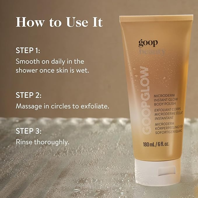 goop Beauty Microderm Body Polish 2-Pack | Exfoliating Scrub & Foaming Cleanser