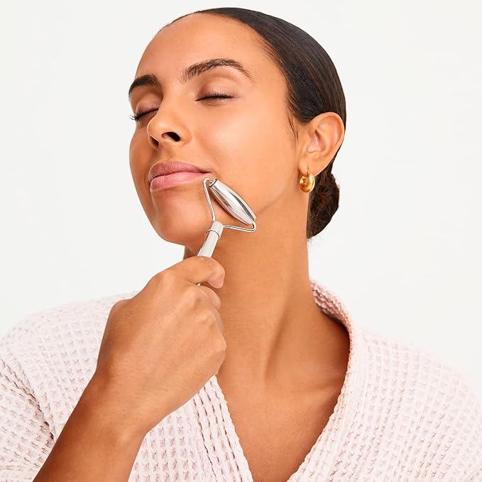 Wonderskin Liquid Gym Facial Roller, Stainless Steel Face Roller Massager for Puffy Eyes and Dark Circles, Face Sculpting Tool