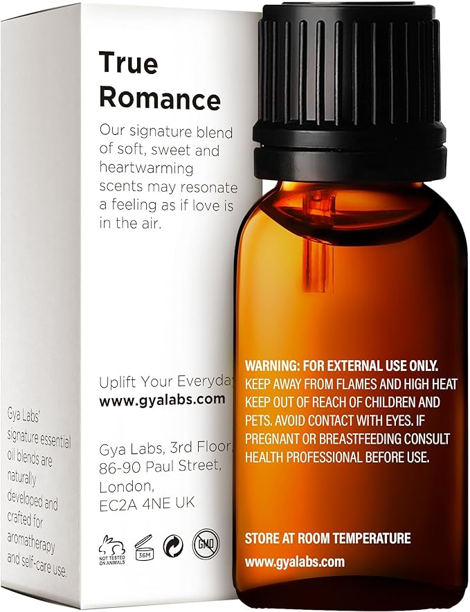 Gya Labs True Romance Essential Oil Blend - Sweet & Floral Scent (0.34 Fl Oz)
