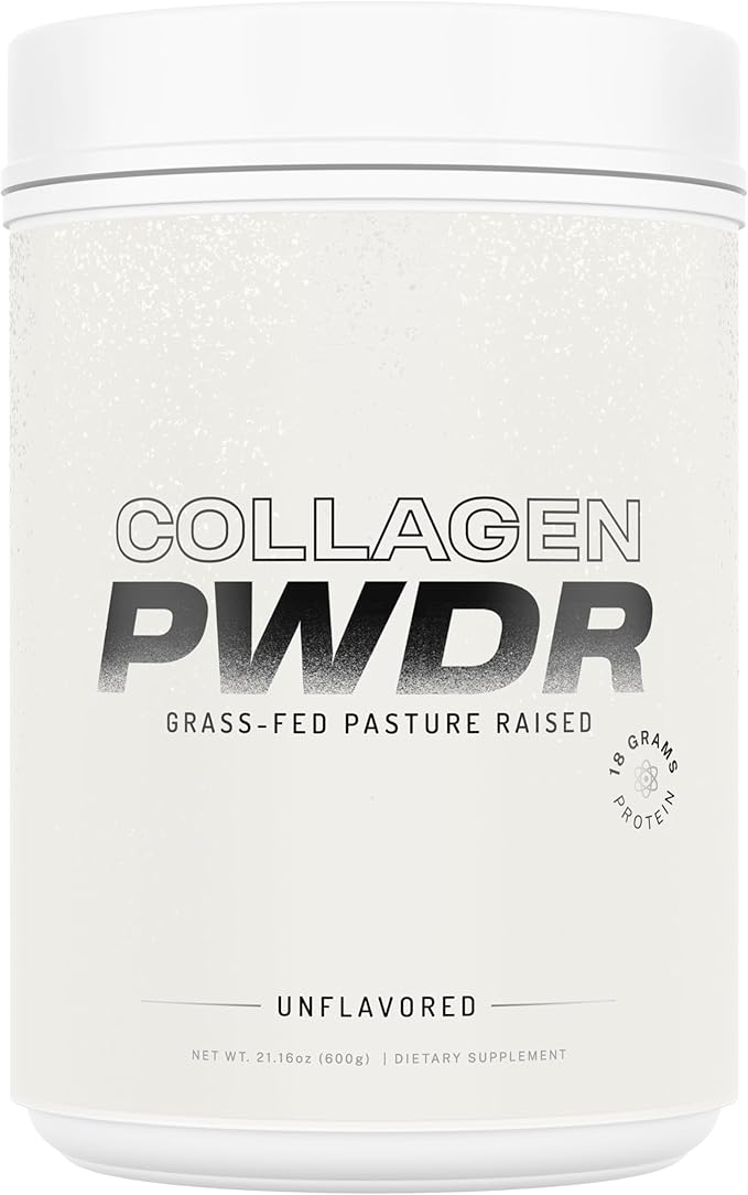 PWDRS Collagen | Promotes Hair, Skin, Nail, Joint, Bone and Ligament Health | Grass Fed & Pasture Raised | All Natural, Zero Sugar (Unflavored)