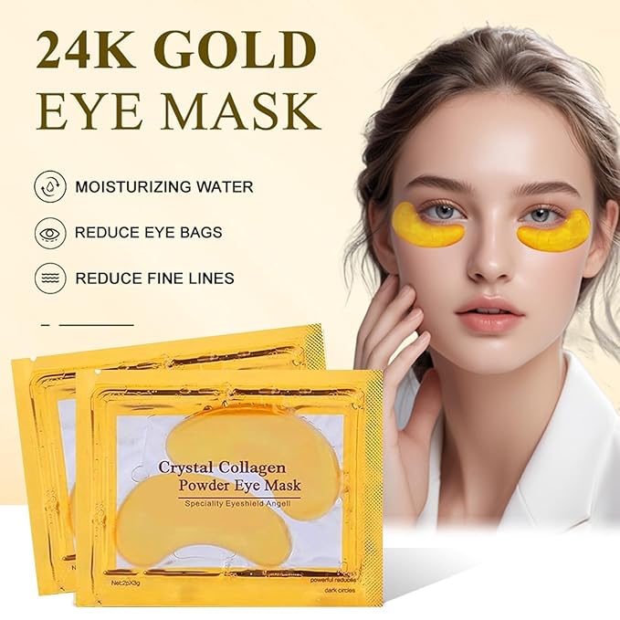 30 Pairs Collagen Lip Masks & Under Eye Mask,Crystal Collagen Eye Patches for Puffy Eyes,Moisturizing& Reducing Fine Lines & Dark Circle, Effectively Nourishes Lip & Eye Skin Care