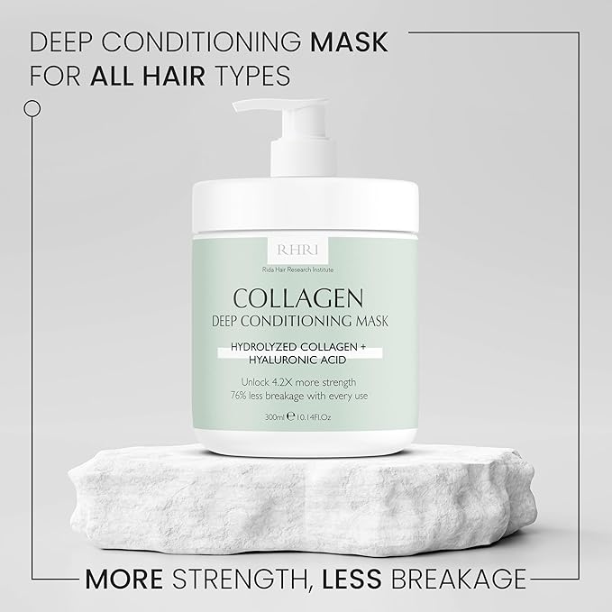 Hair Mask for Dry Damaged Hair and Growth, Deep Conditioner for Dry Damaged Hair, Hair Mask for Bleached Damaged Hair, Deep Conditioning Hair Mask Collagen with Hyaluronic Acid