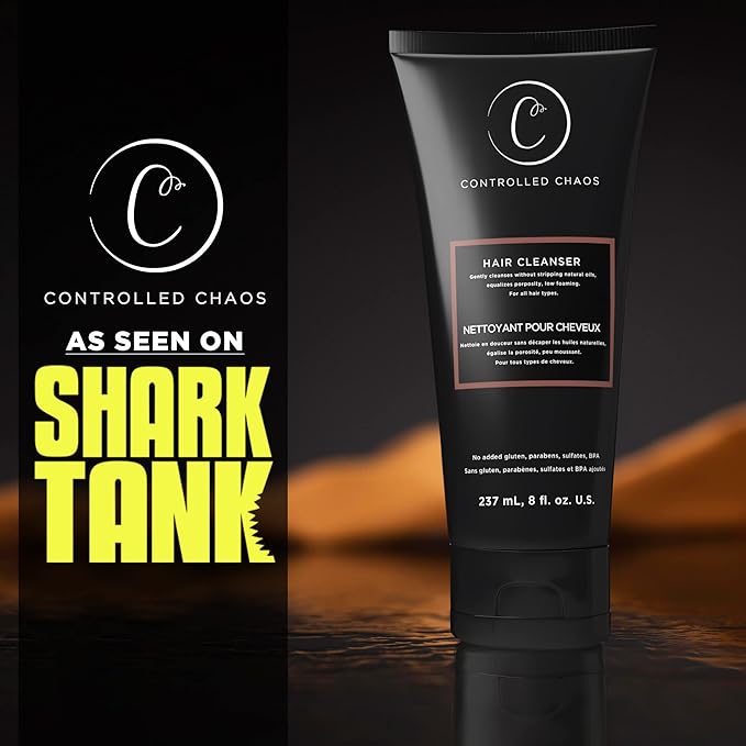 Controlled Chaos As Seen on Shark Tank Sulfate Free Hair Cleanser for Build Up – Deep Cleansing & Hydrating Scalp Cleanser for All Hair Types – Ideal for both Men & Women, Made In USA (8oz)