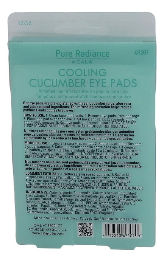 Cala Cooling cucumber eye pads 5 count, 5 Count