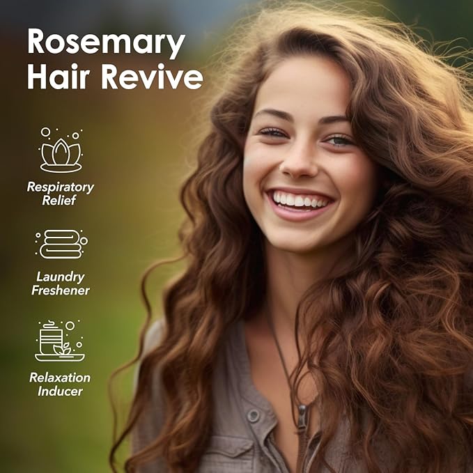 Rosemary Essential Oil 16 oz Large Bottle for Diffuser, Hair and Body Care - 473 ml