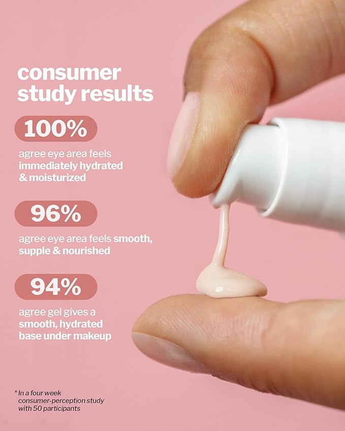 Cocokind Peptide Eye Gel, Lightweight and Hydrating Fine Line Treatment to Reduce Wrinkles, Made for Sensitive Skin, Fragrance Free, Cruelty Free, Vegan, .5oz