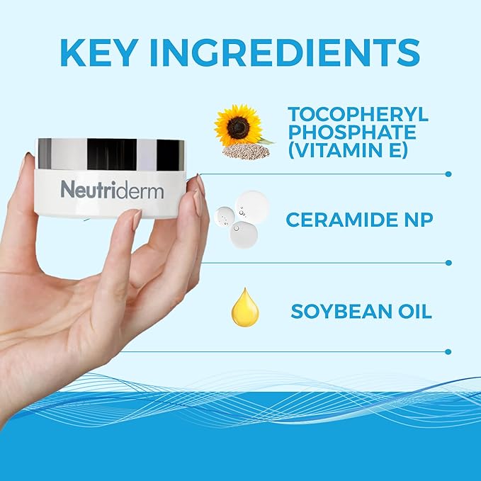 NEUTRIDERM Cleansing Balm – Hydrating Makeup Remover Balm & Oil Based Cleanser with Vitamin E & Ceramides for Soft, Radiant Skin | All Skin Types (80g/2.8oz)