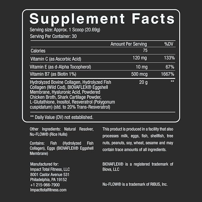 Multi Collagen Peptides Powder Unflavored - 5 Types Multi Collagen Complex (I, II, III, V, X) - Grass Fed Hydrolyzed Powder Collagen for Hair, Skin, Nails, Joints & Gut Health - 30 Servings