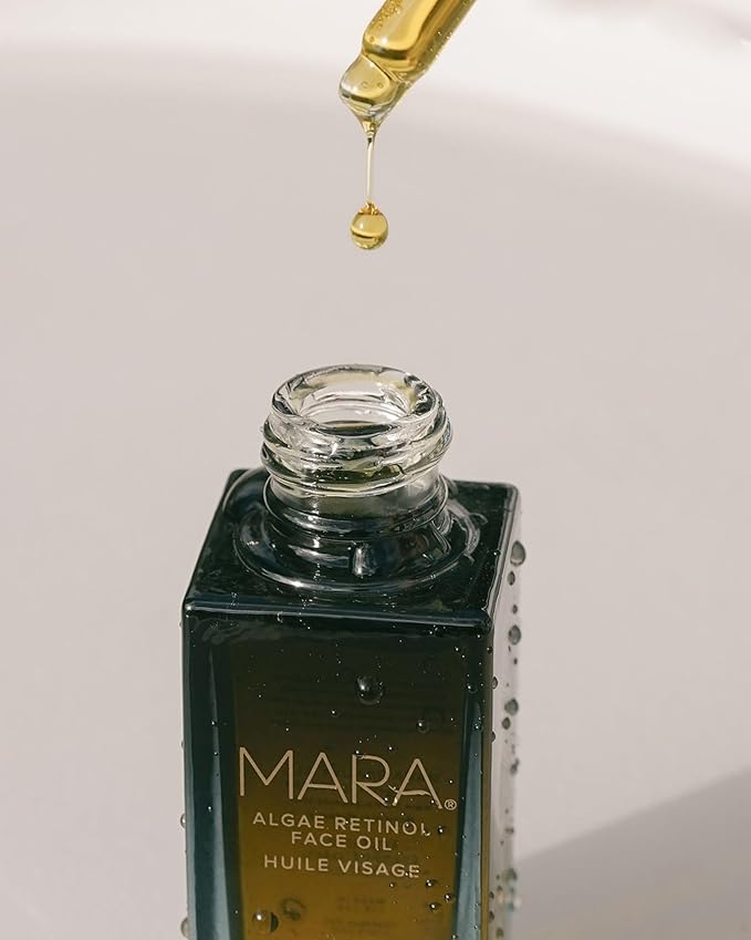 MARA - Natural Evening Primrose + Green Tea Algae Retinol Face Oil | Plant-Based Skin Care | Moisturizes + Soothes Skin To Minimizes Look of Pores + Fine Lines (Full Size, 1 fl oz | 30 ml)